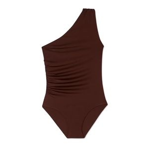Molly Moorkamp - NWT/Never Worn Cocoa One-Shoulder Swimsuit